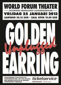 Golden Earring show poster january 25, 2013 Den Haag - WFT